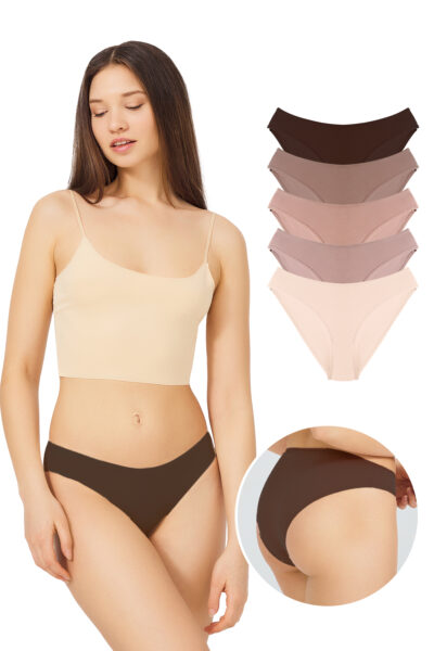Γυναικείο Βαμβακερό Bikini Σλιπ – Σετ 5 Τεμαχίων_CH0850