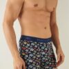 Ανδρικό Boxer "Harry Jons" SURF ONE – Σκούρο Μπλε με Σχέδια_hjsurf